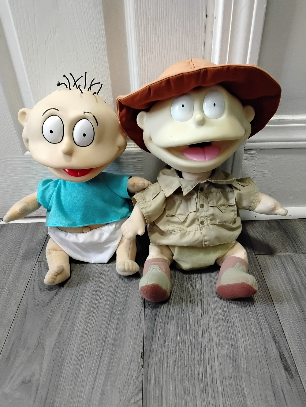 Mattel Rugrats Plush Duo in Blue, Tan & Orange Hat